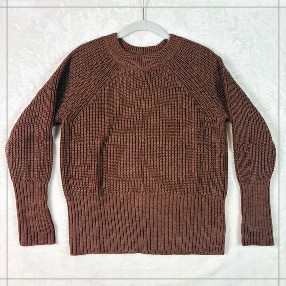 Universal Thread Sweaters - Universal Thread Sweater Women Small Brown Excellent Shaker Stitch Raglan Sleeve